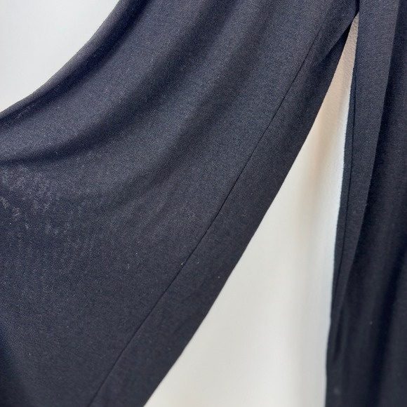 Vince Black Wide Leg Pants Women's M Elastic Waist Rayon Blend Minimalist - Picture 8 of 16